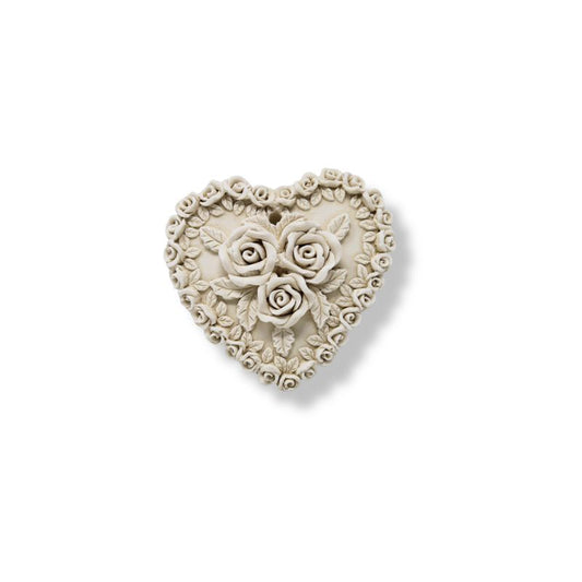 COEUR 3 ROSES AVEC FICELLE